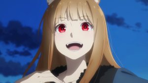 No episódio 3 de Spice and Wolf: Merchant Meets the Wise Wolf, intitulado “The Port Town and Sweet Temptation”, Holo e Lawrence podem encontrar Zheren